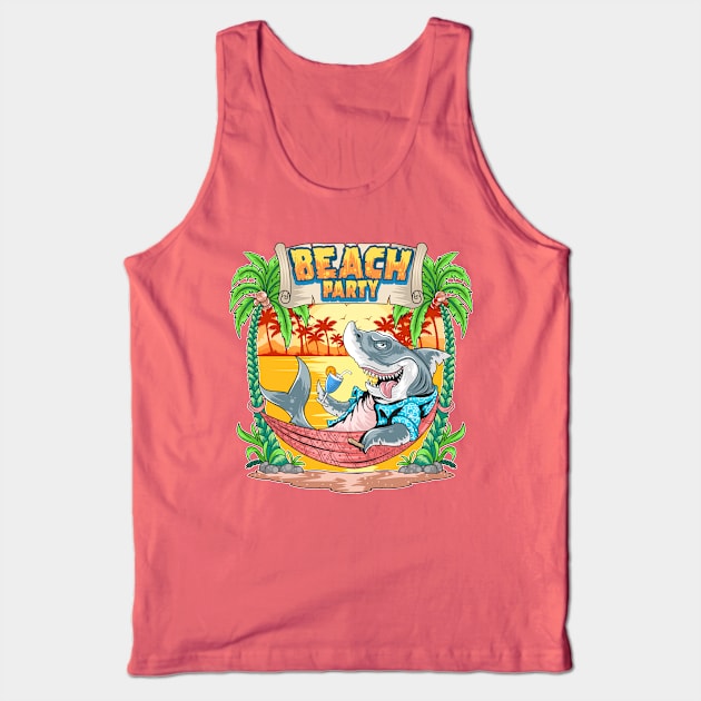 Beach party Tank Top by clickprint